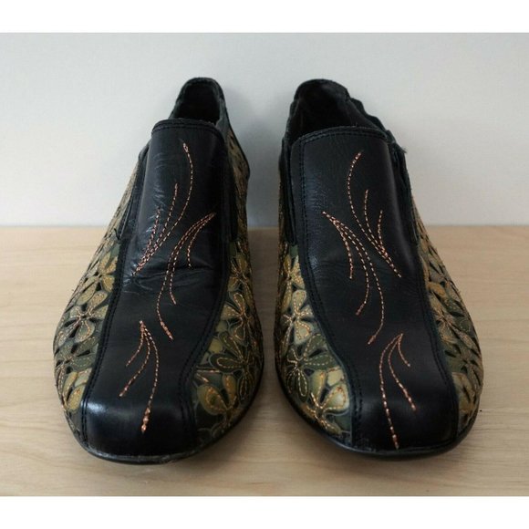 PIKOLINOS Floral Yellow Green Slip On Flower Clogs - Picture 3 of 8